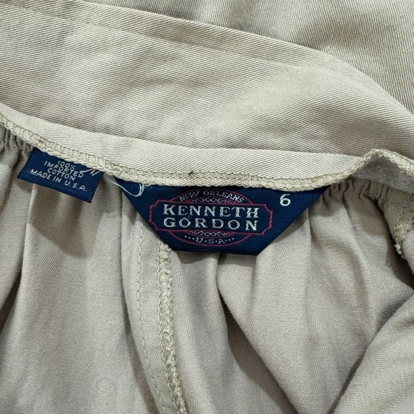 1990’s Western Style Khaki Full Skirt by Kenneth Gordon - Picture 6 of 6